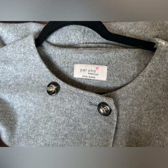 Per Una Wool Blend Pea Coat Jacket *flaw* - Picture 10 of 15